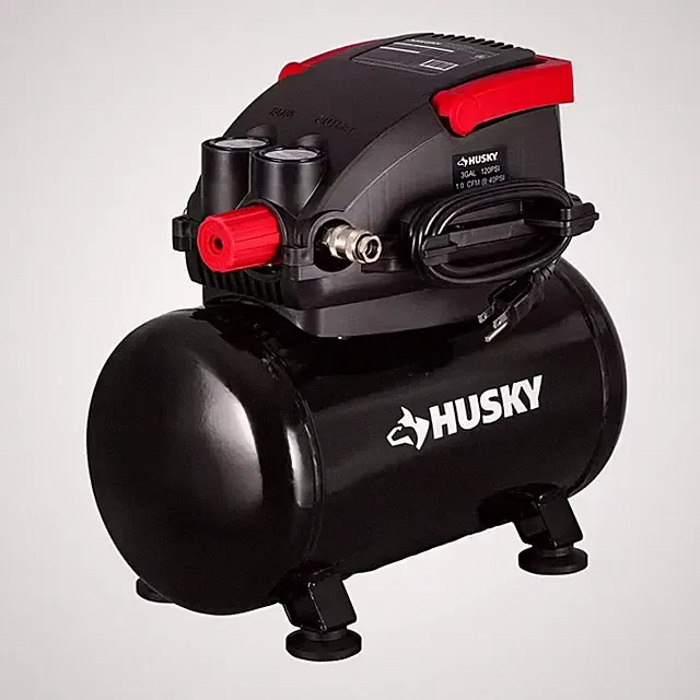 3 Gal. 120 PSI Portable Electric Oil-Free Light Duty Hotdog Air Compressor