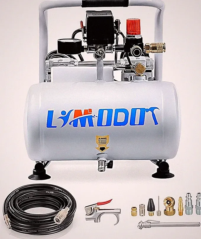 Quiet Air Compressor 1 Gallon Oil Free 60dB