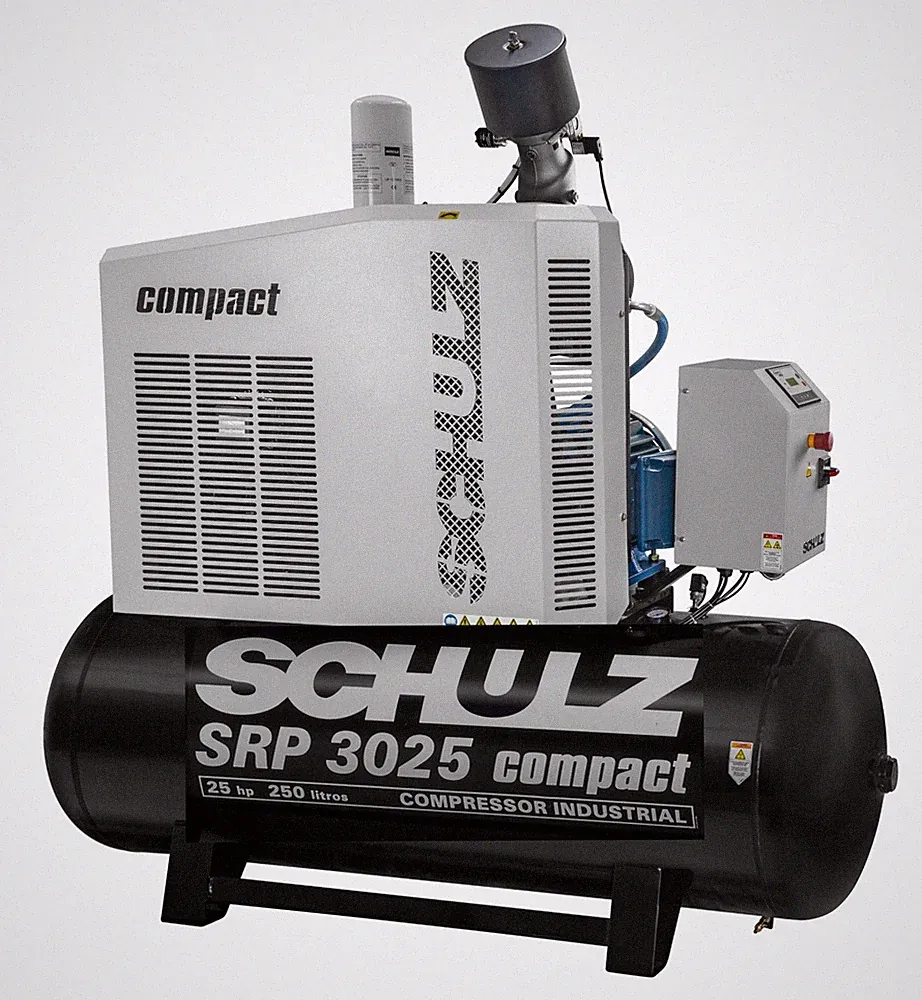 SCHULZ SRP 3025 Compact 25 HP Rotary Screw Air Compressor with 80 Gallon Tank