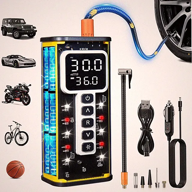 Tire Inflator Portable Air Compressor, Upgraded 150 PSI Air Compressor for Ca...